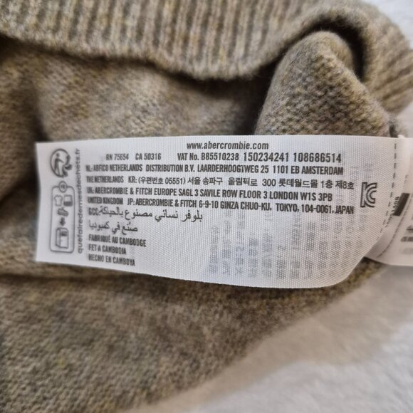 Share Abercrombie & Fitch Women’s Turtleneck Sweater Neutral Knit NWT Size Small - Picture 7 of 8